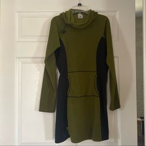 Olive and Black Melanzana Dress